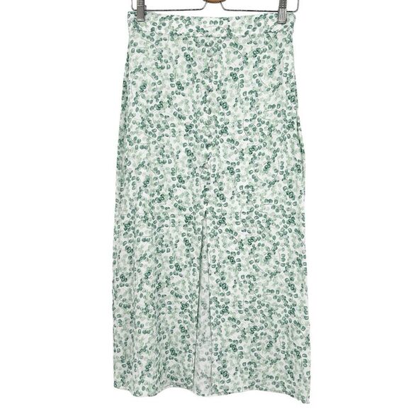 H&M Green Midi Pencil Skirt with Slit - Picture 1 of 3